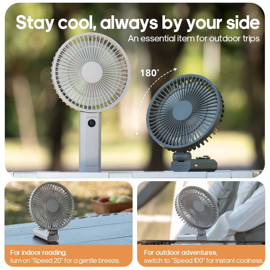 New Portable Folding Handheld  - Oscillating Fan Clip avis et prix
