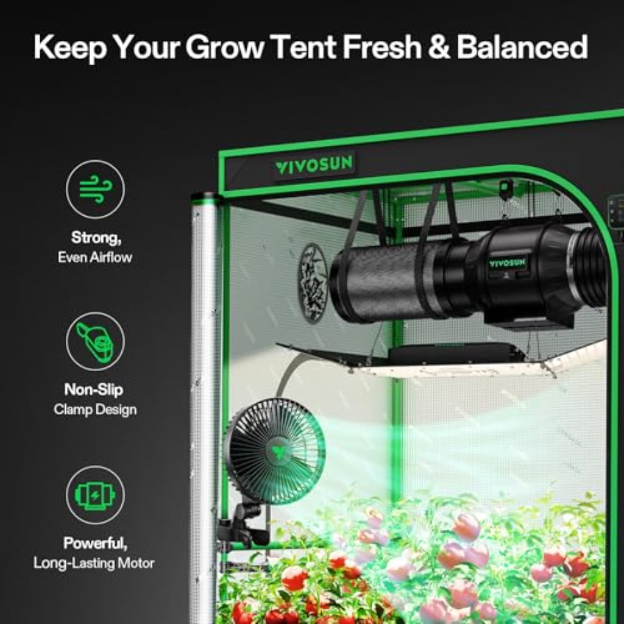 Hydroponic ventilation clip fa - Oscillating Fan Clip avis et prix