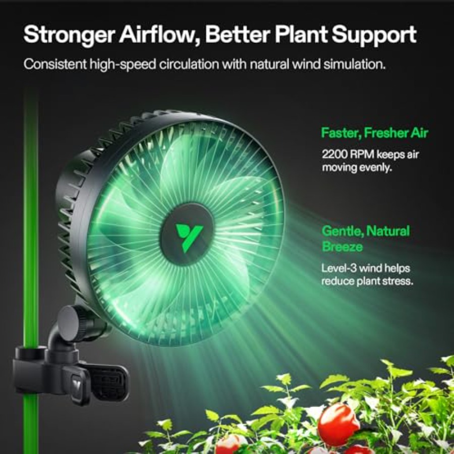 Hydroponic ventilation clip fa - Oscillating Fan Clip avis et prix