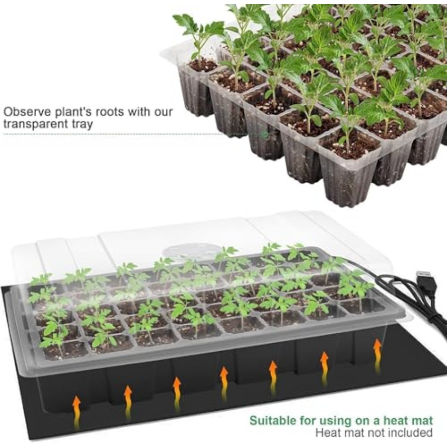 Seedling Trays Seed Starter Tr - Dome Propagation Kit avis et prix