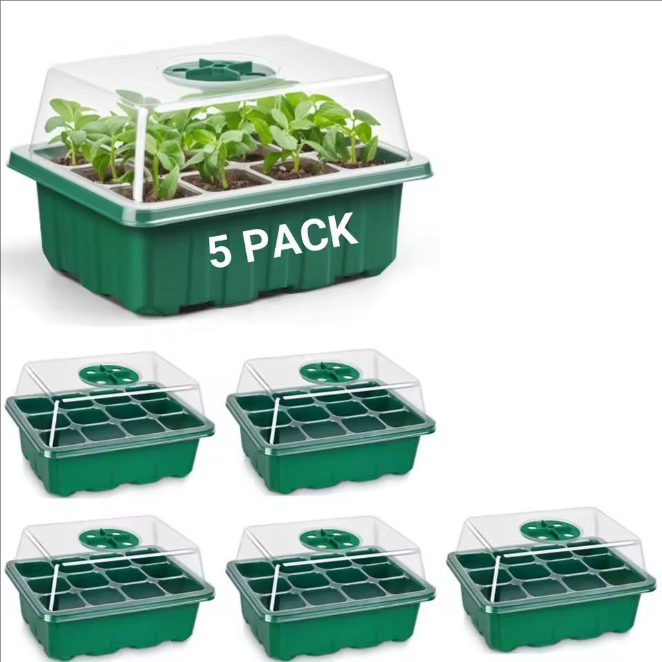 10pcs/5pcs Seedling Trays Seed - Dome Propagation Kit avis et prix