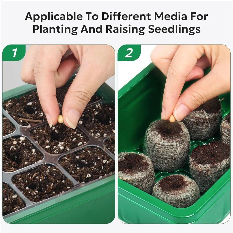 10pcs/5pcs Seedling Trays Seed - Dome Propagation Kit avis et prix