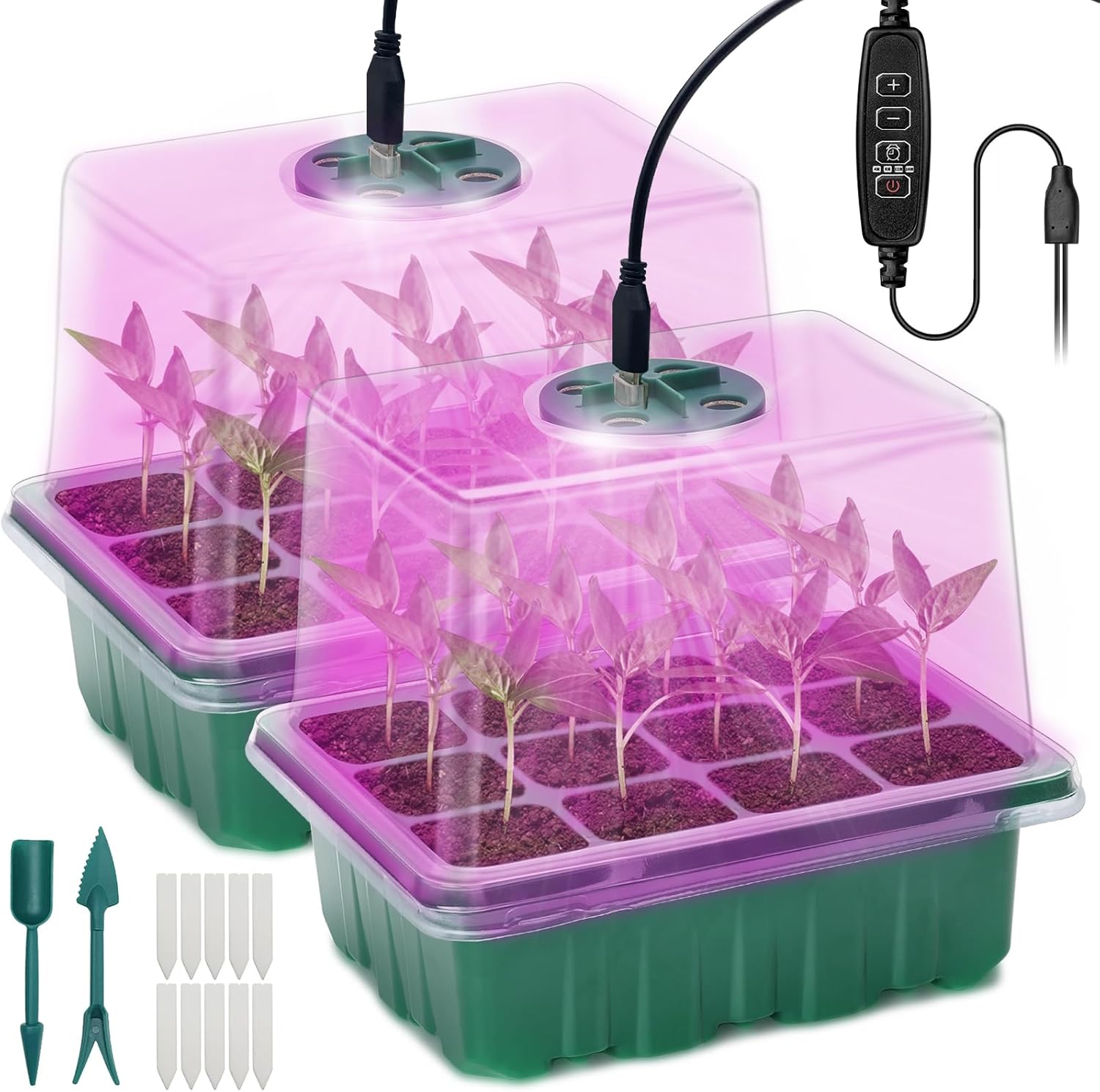 2-Pack Seed Starter Tray with  - Dome Propagation Kit avis et prix