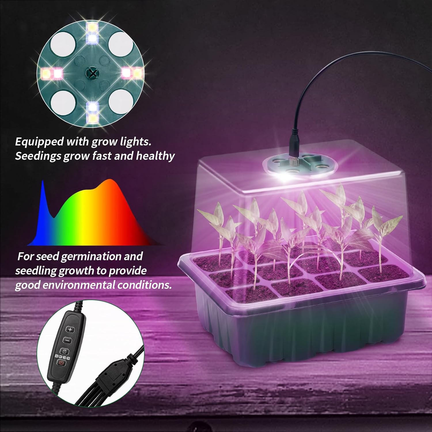 2-Pack Seed Starter Tray with  - Dome Propagation Kit avis et prix