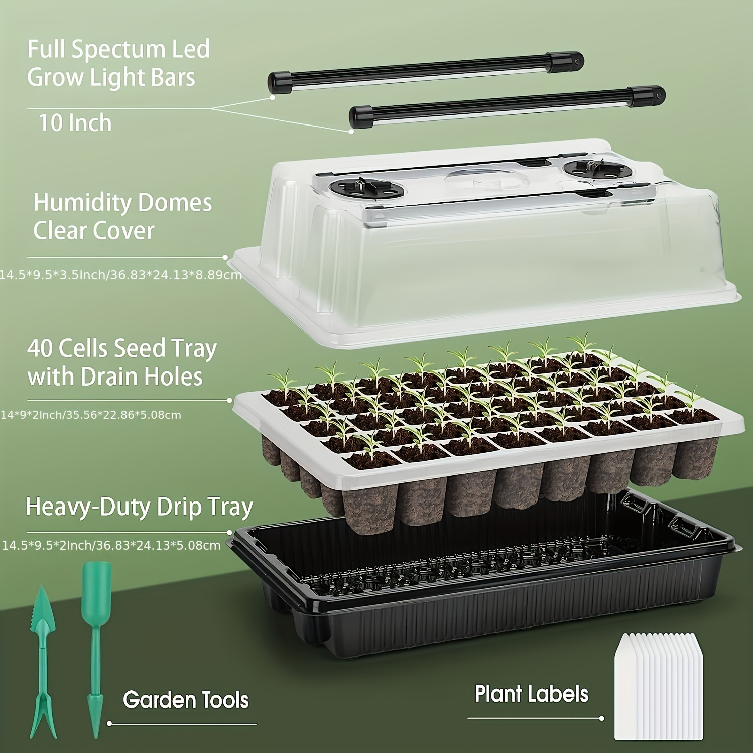 40/Cell Seed Starter Kit with  - Dome Propagation Kit avis et prix