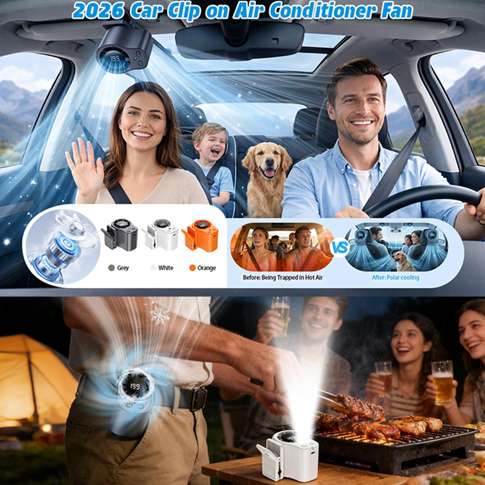 Portable Car Clip Fan 360 Degr - Oscillating Fan Clip avis et prix