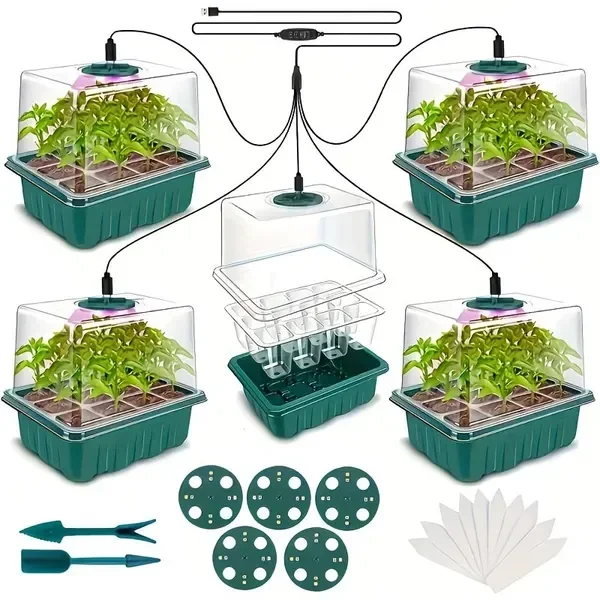 5-Pack Seed Starter Kit with L - Dome Propagation Kit avis et prix