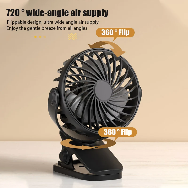 Rechargeable Portable Electric - Oscillating Fan Clip avis et prix