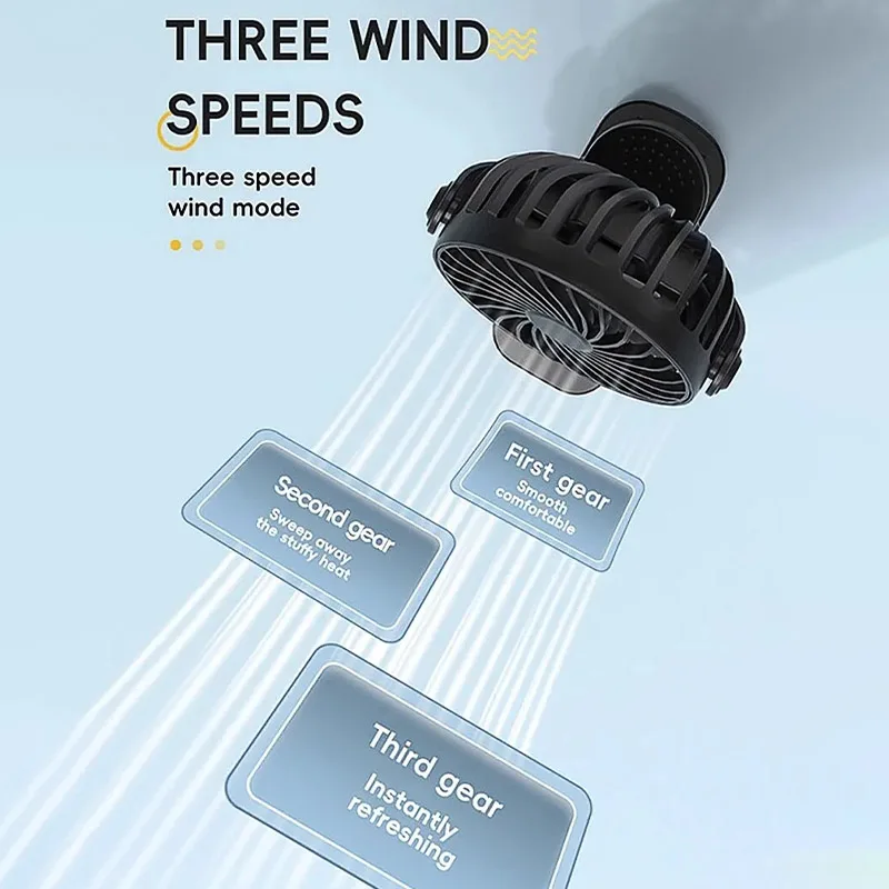 Rechargeable Portable Electric - Oscillating Fan Clip avis et prix