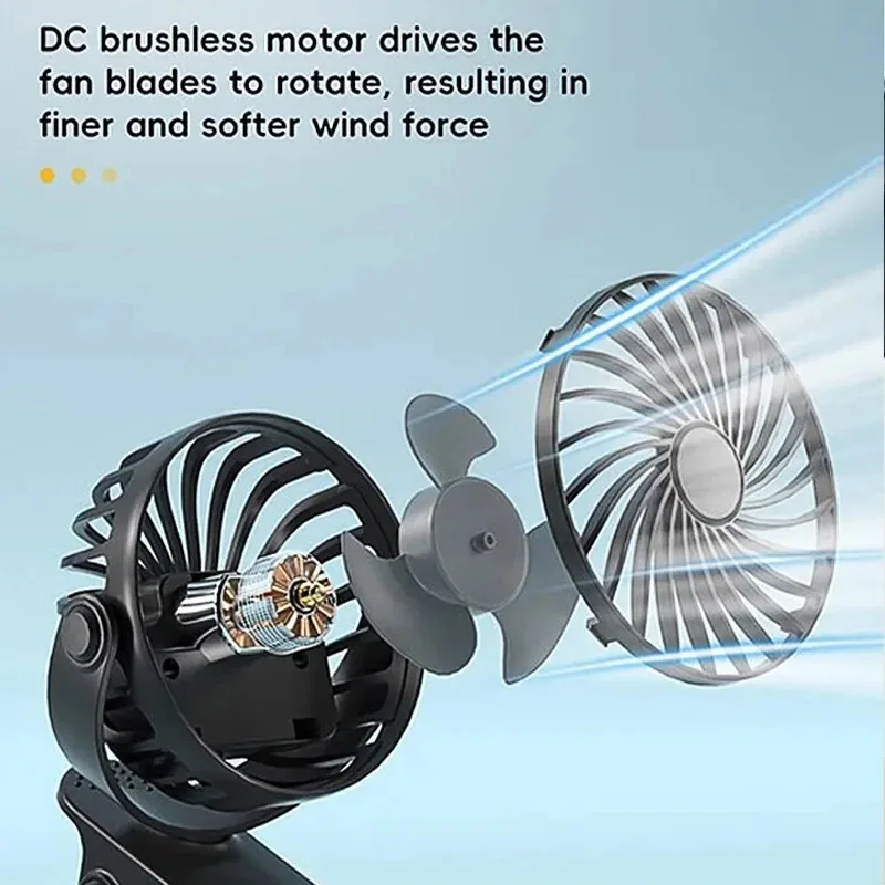 Rechargeable Portable Electric - Oscillating Fan Clip avis et prix