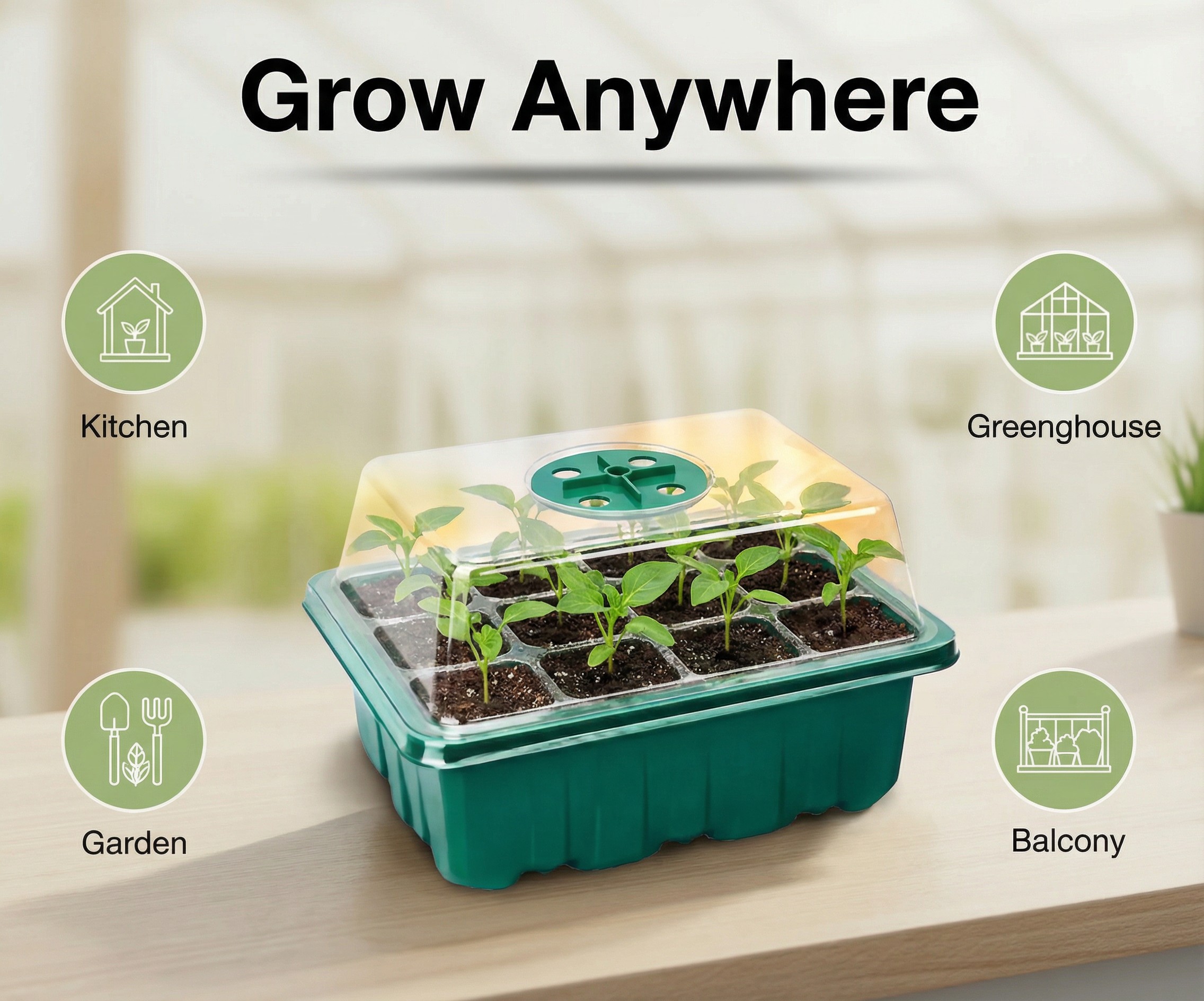 5/10Pack Seed Starter Tray See - Dome Propagation Kit avis et prix
