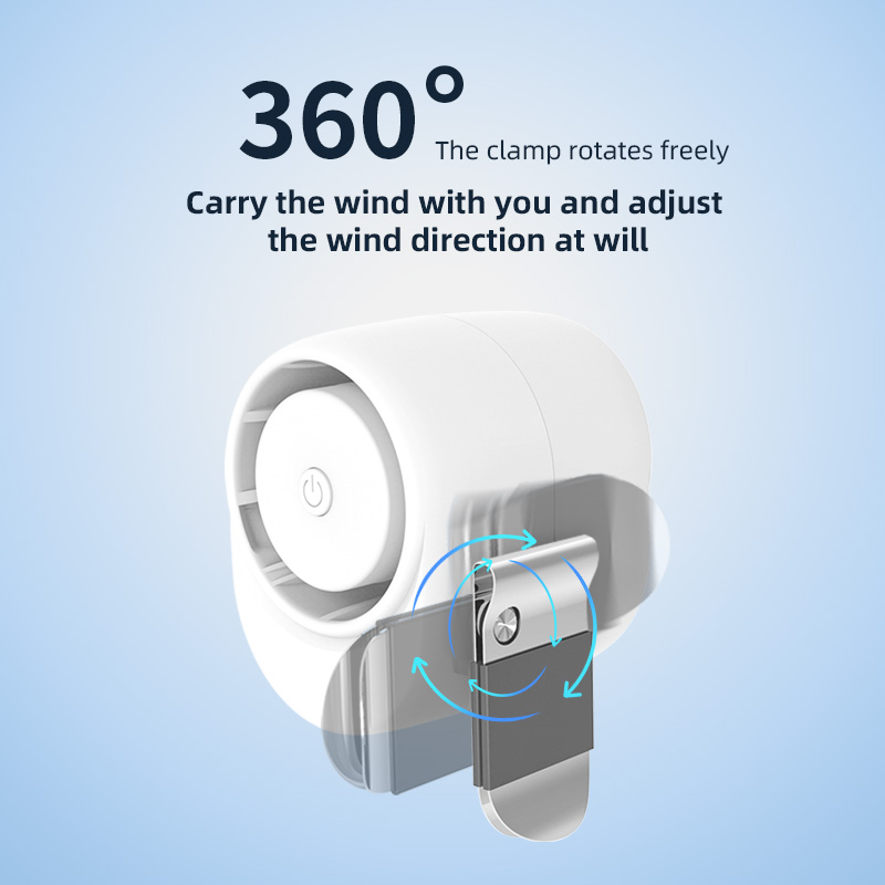 Portable Clip On Fan 1600mAh U - Oscillating Fan Clip avis et prix