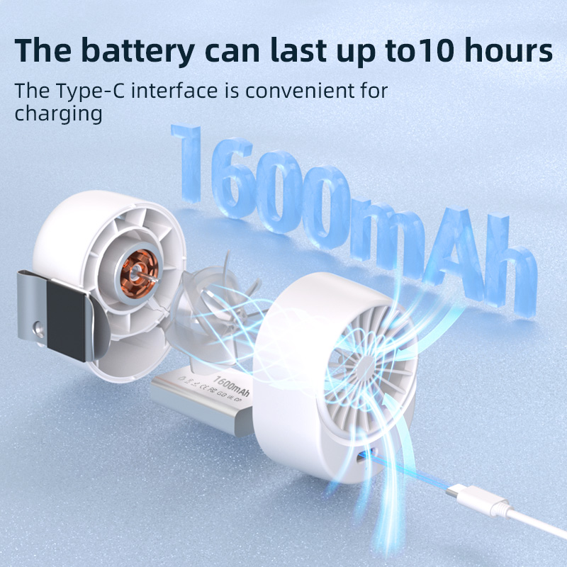 Portable Clip On Fan 1600mAh U - Oscillating Fan Clip avis et prix