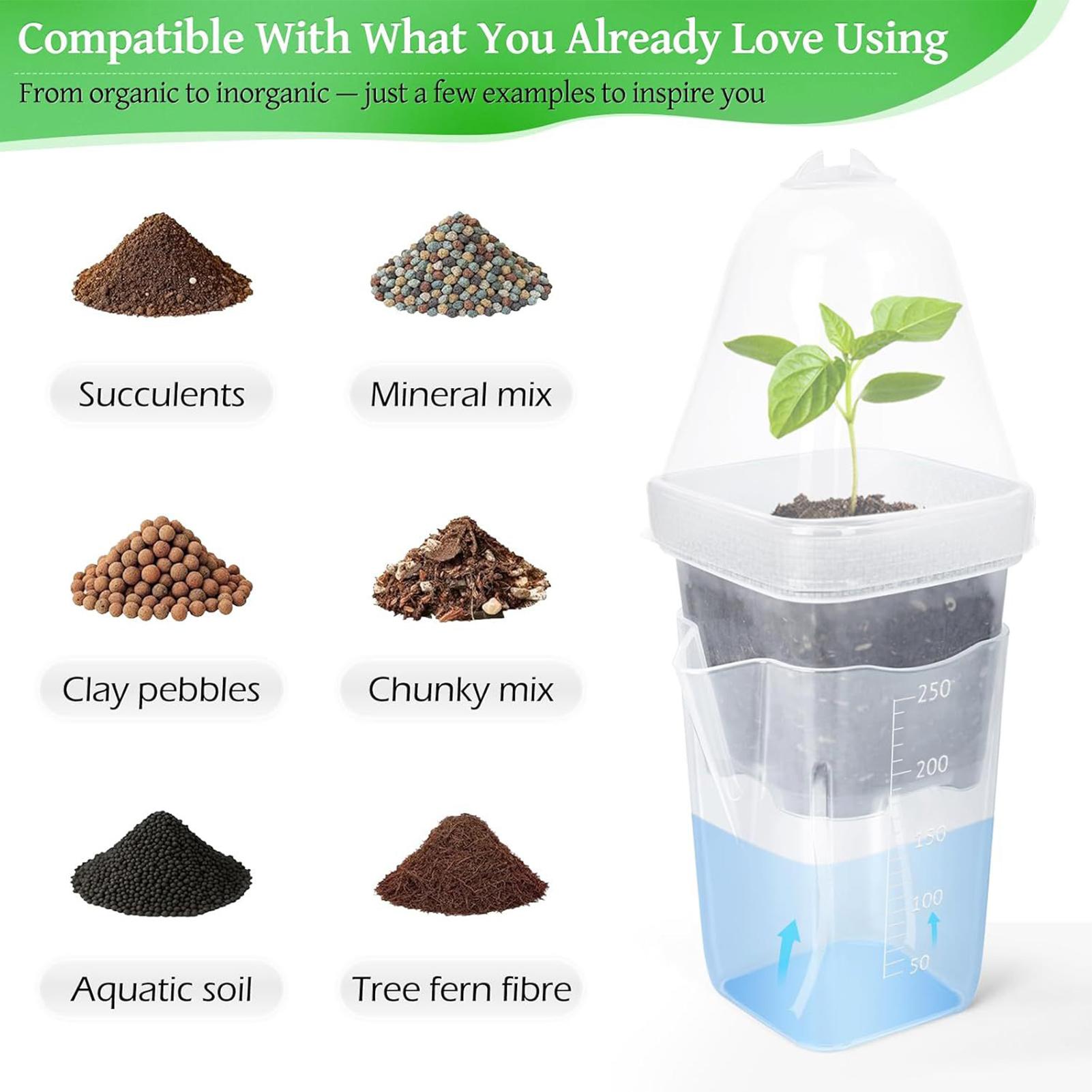 Self Watering Pots 12Pcs Seed  - Dome Propagation Kit avis et prix