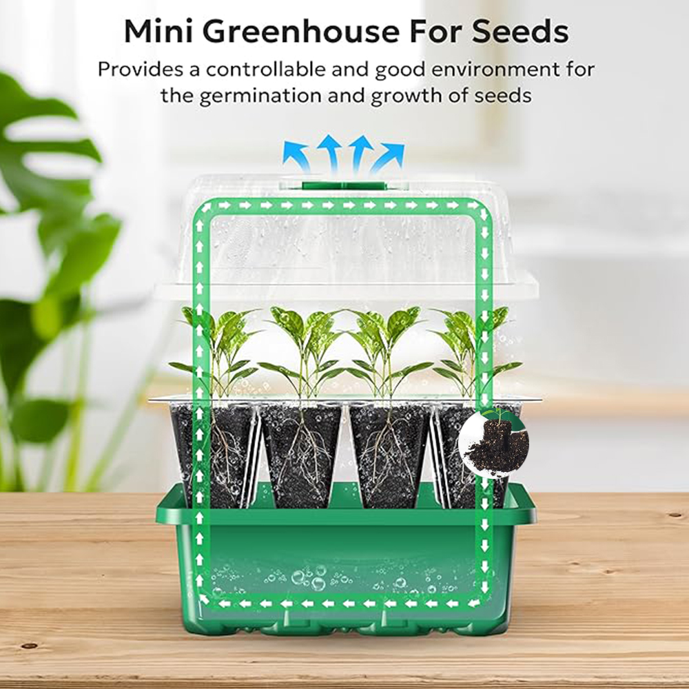 10pcs/set Seedling Trays Seed  - Dome Propagation Kit avis et prix